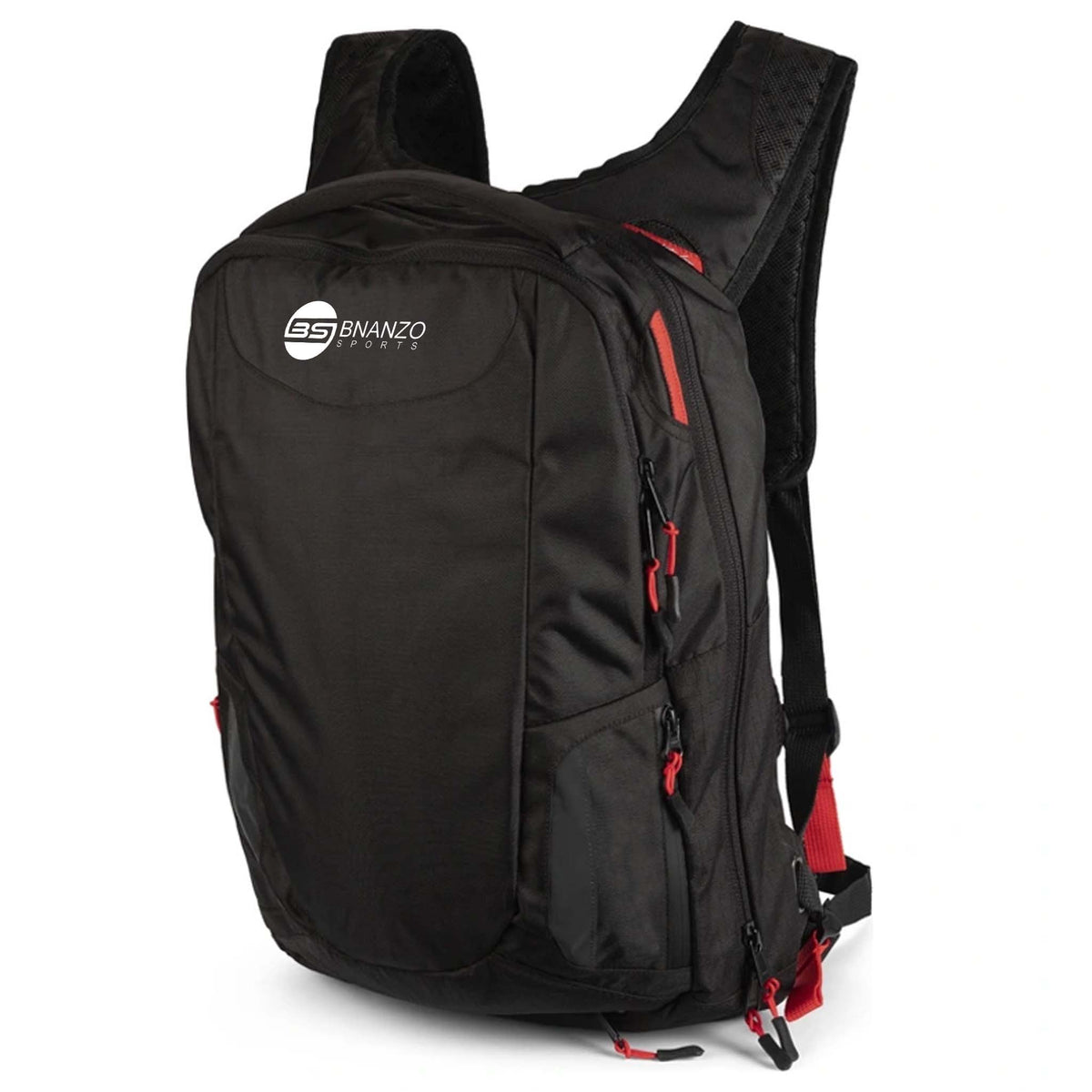BNANZO MotoFlex Motorcycle Backpack – Black & Red