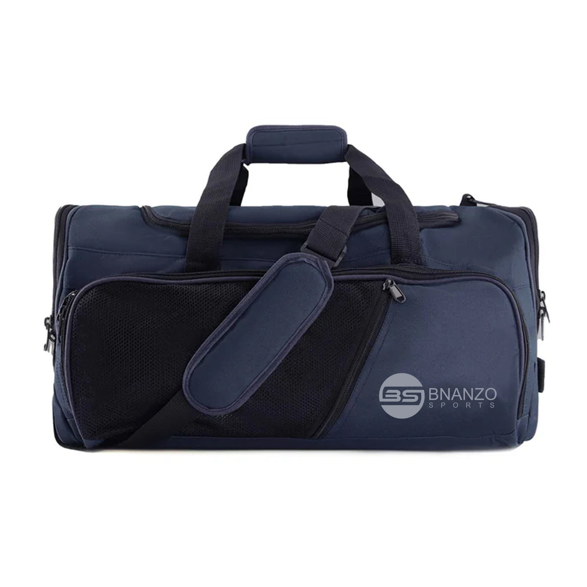 40L Gym Duffel Bag with Shoe Compartment – Navy Blue | BNANZO Sports