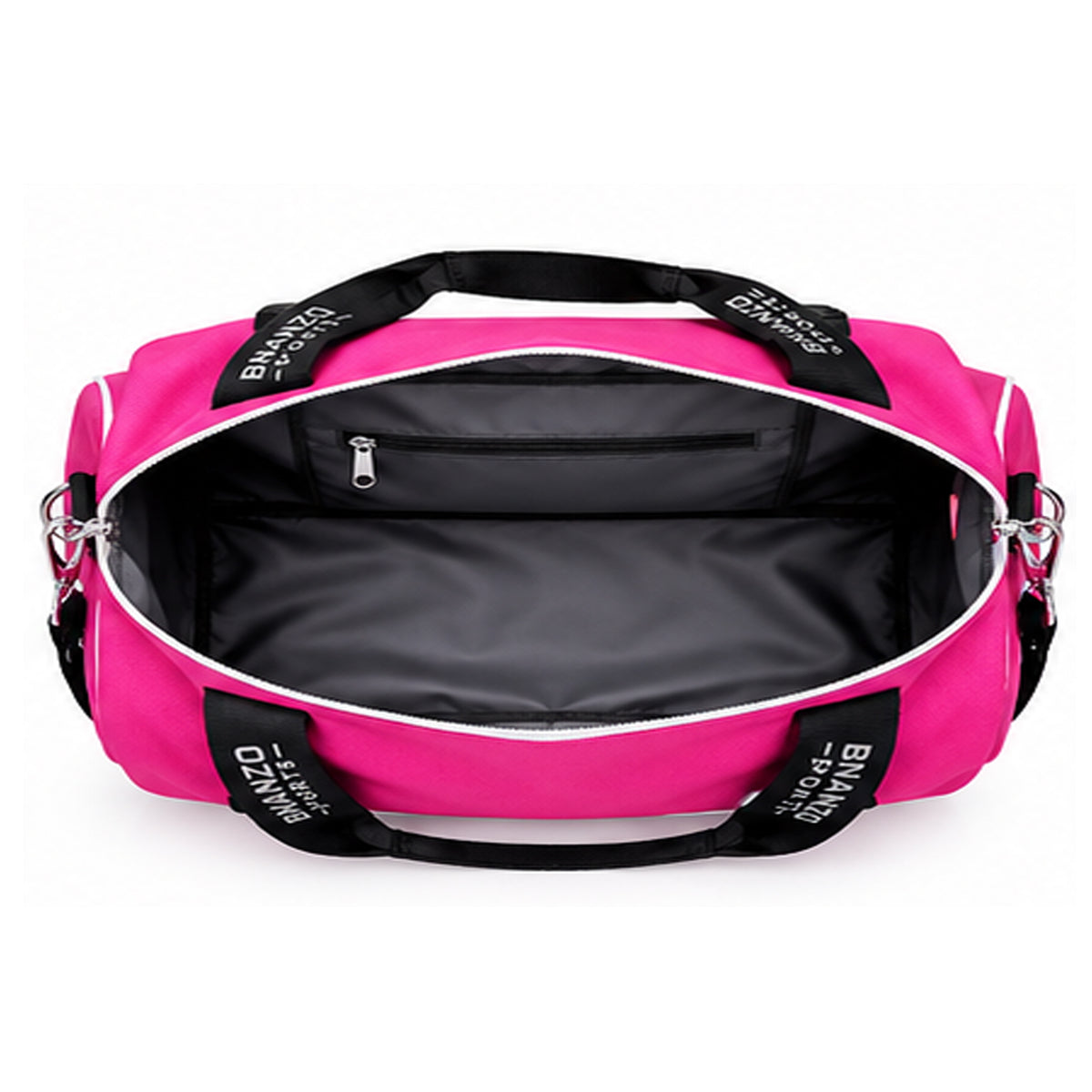 BNANZO Sports Pink Gym Duffel Bag with Shoe Compartment for Women