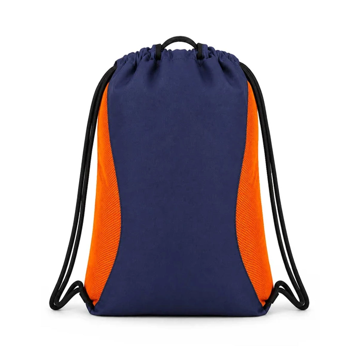 BNANZO Sports Motion Drawstring Gym Bag – Navy Blue & Orange