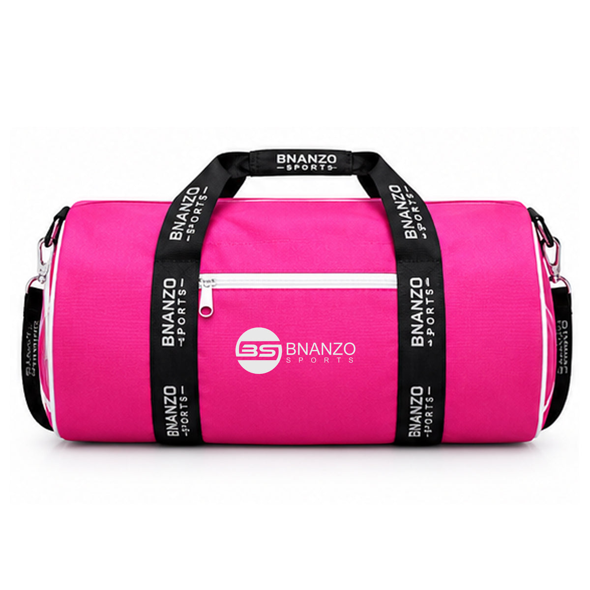 BNANZO Sports Pink Gym Duffel Bag with Shoe Compartment for Women