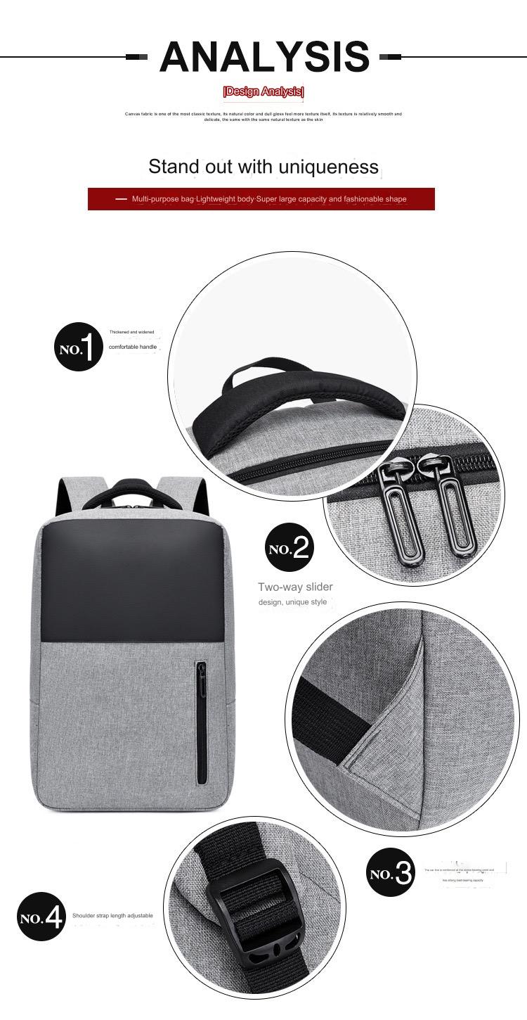 Bnanzo Grey Simple School & College Bag – Reliable Everyday Carry