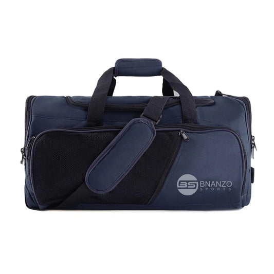 40L Gym Duffel Bag with Shoe Compartment – Navy Blue | BNANZO Sports