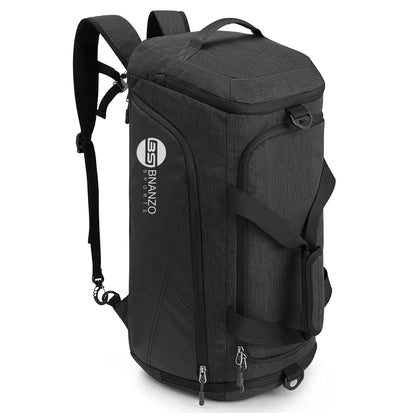 45L Gym Duffel Bag with Shoe Compartment – 3-in-1 Travel Backpack