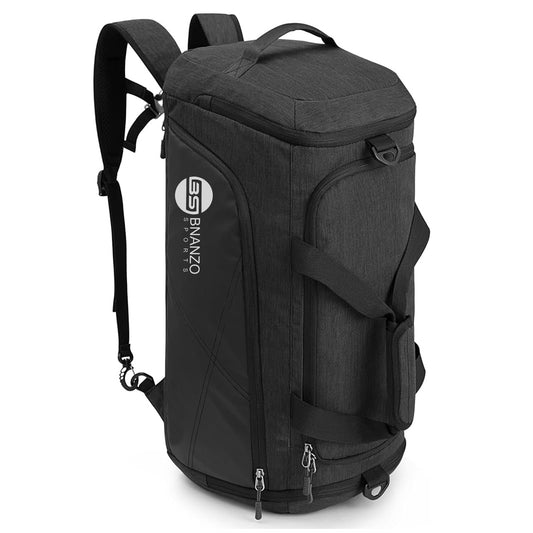 45L Gym Duffel Bag with Shoe Compartment – 3-in-1 Travel Backpack