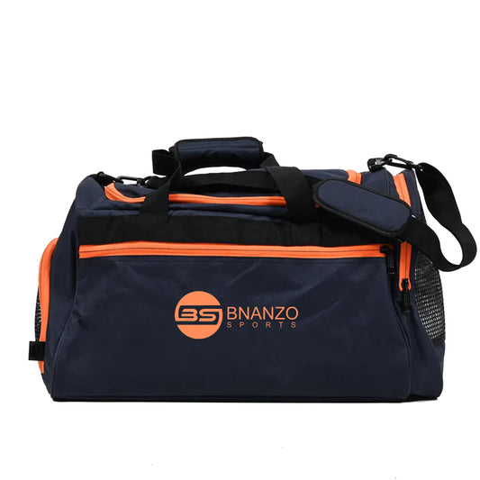 BNANZO Sports 45L Training Duffel Bag – Navy Blue with Shoe Compartment