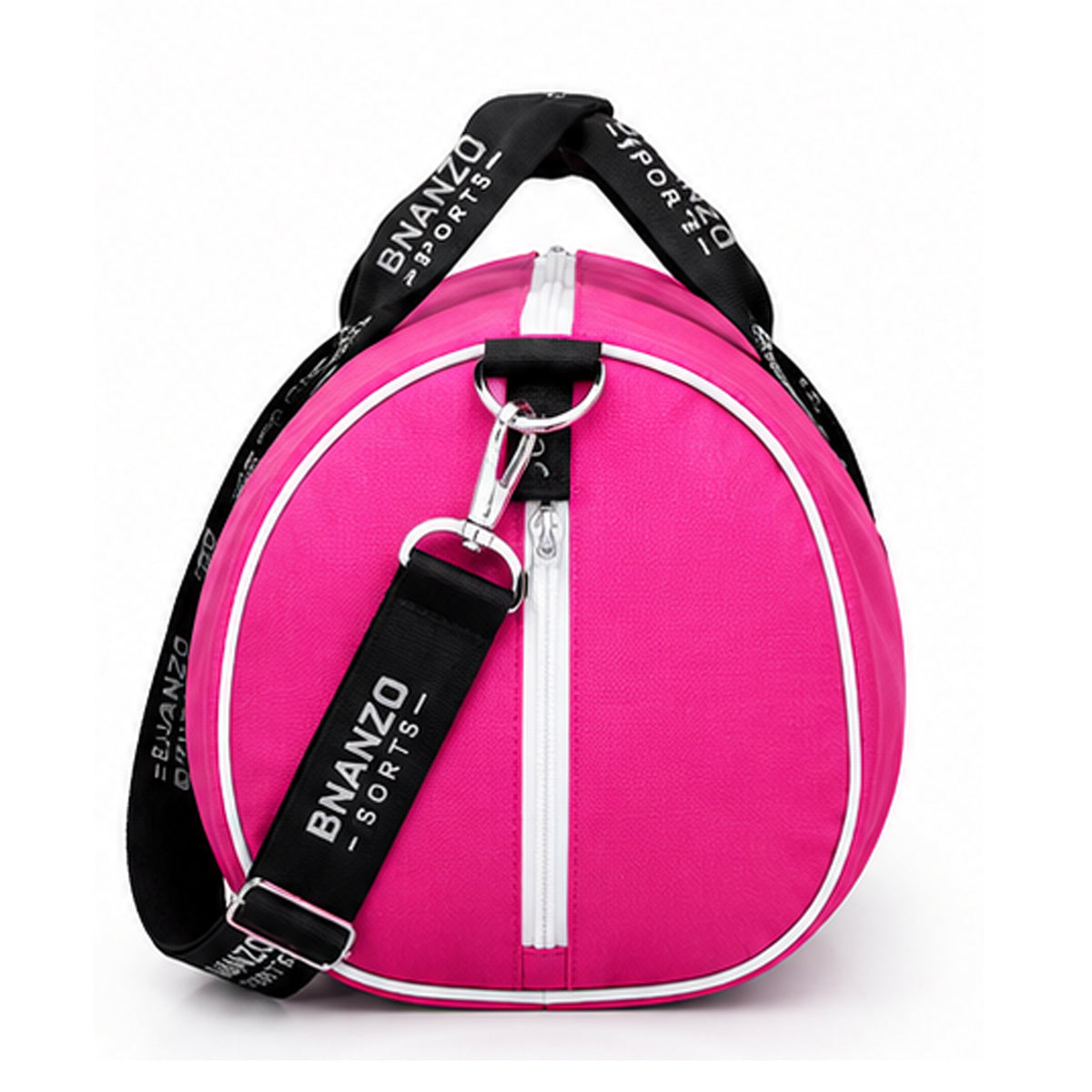 BNANZO Sports Pink Gym Duffel Bag with Shoe Compartment for Women