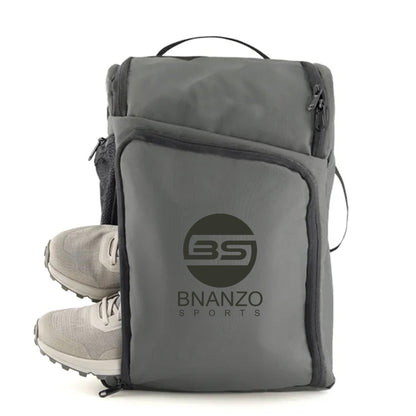 BNANZO Sports Infinit Gym & Travel Backpack with Shoe Compartment – Grey