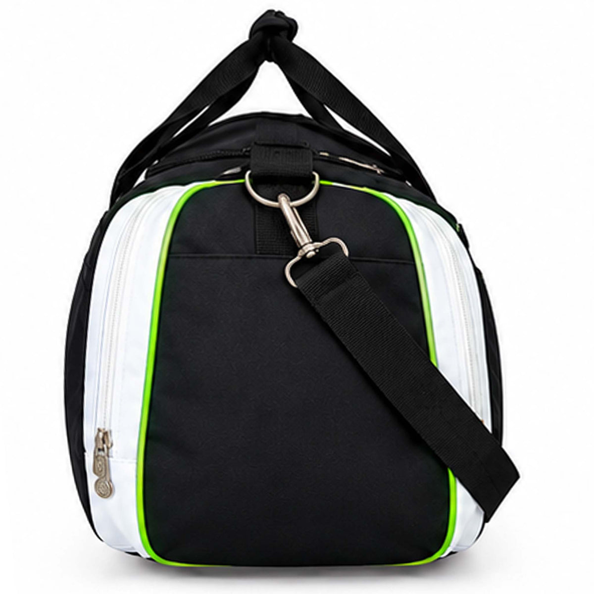 Large Gym Duffel Bag with Shoe Compartments – Black & Neon Green