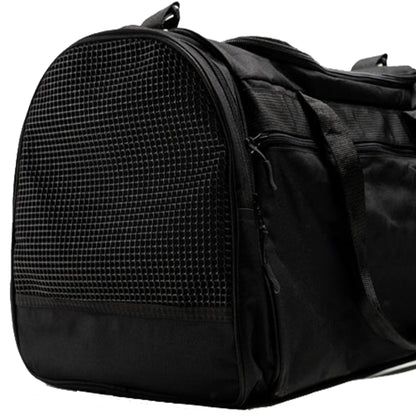 BNANZO Sports Adventure ProTrek Gym Duffel Bag – Black with Shoe Compartment
