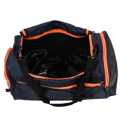 BNANZO Sports 45L Training Duffel Bag – Navy Blue with Shoe Compartment