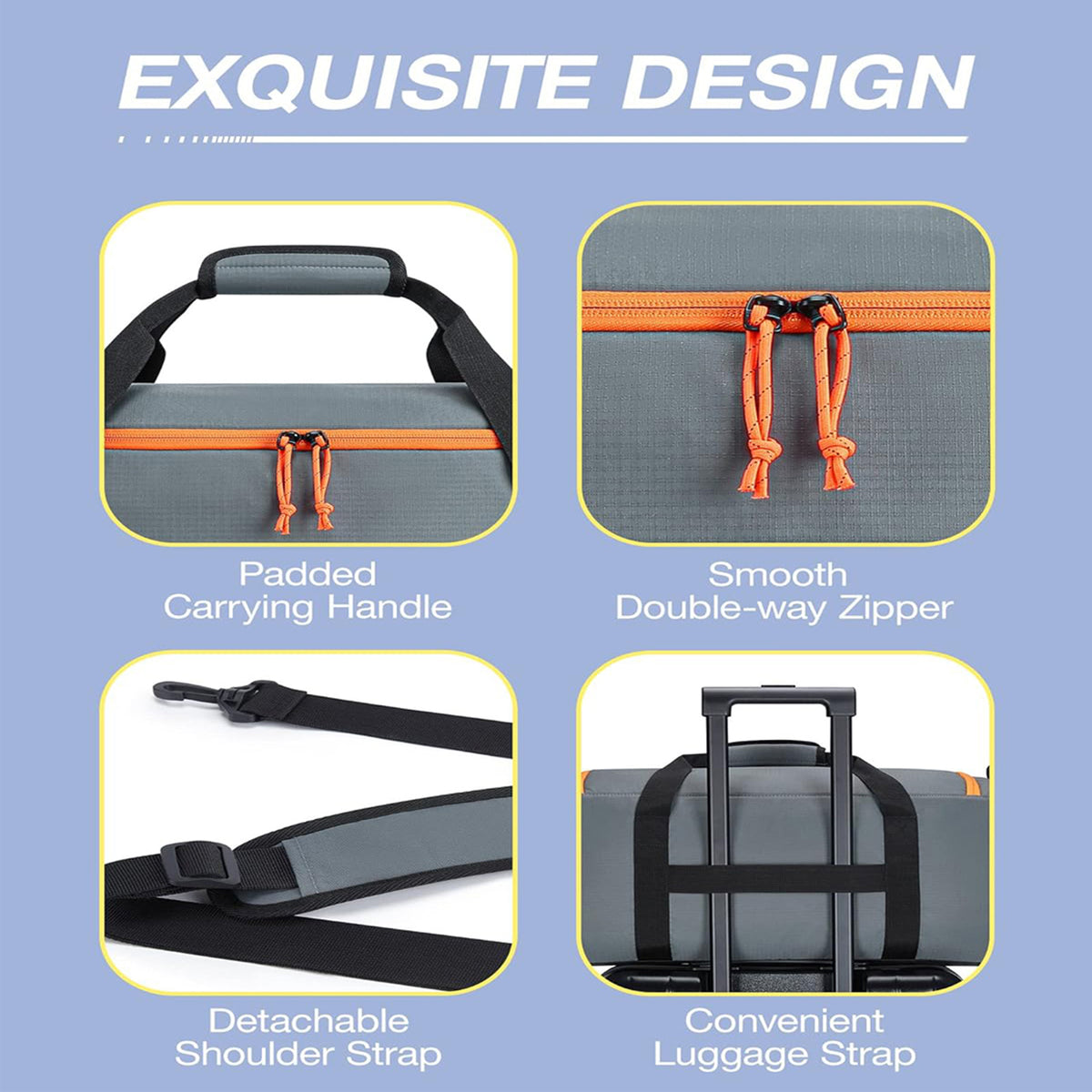 36L Gym Duffel Bag with Wet Compartment & Dividers