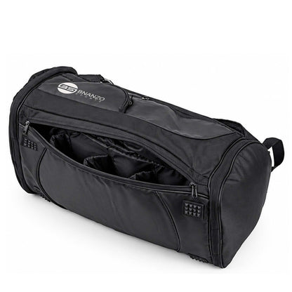 Black Convertible Gym Duffel Backpack with Shoe Compartment